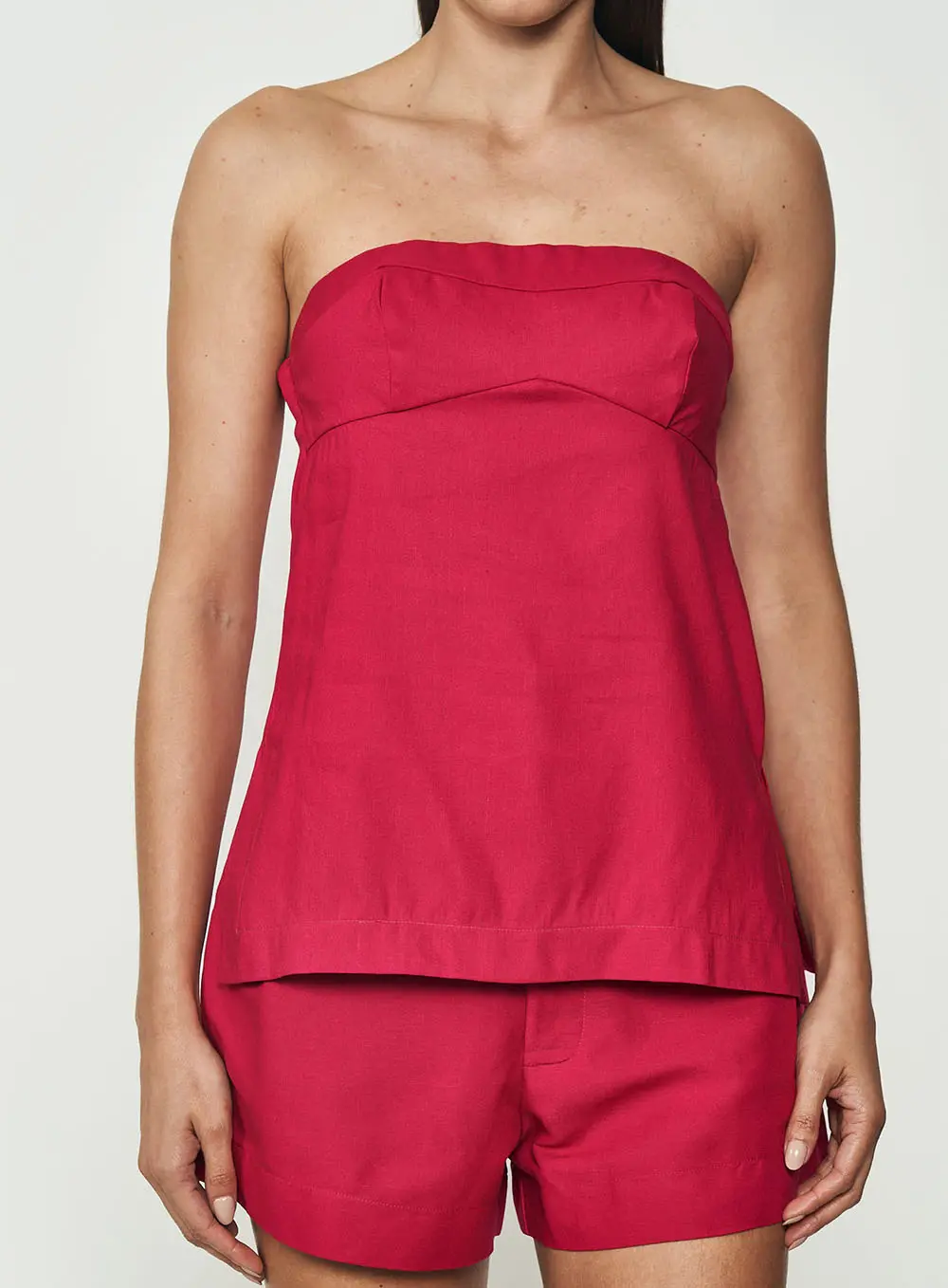 Blusa Bandeau Conforto Rosa Timeless