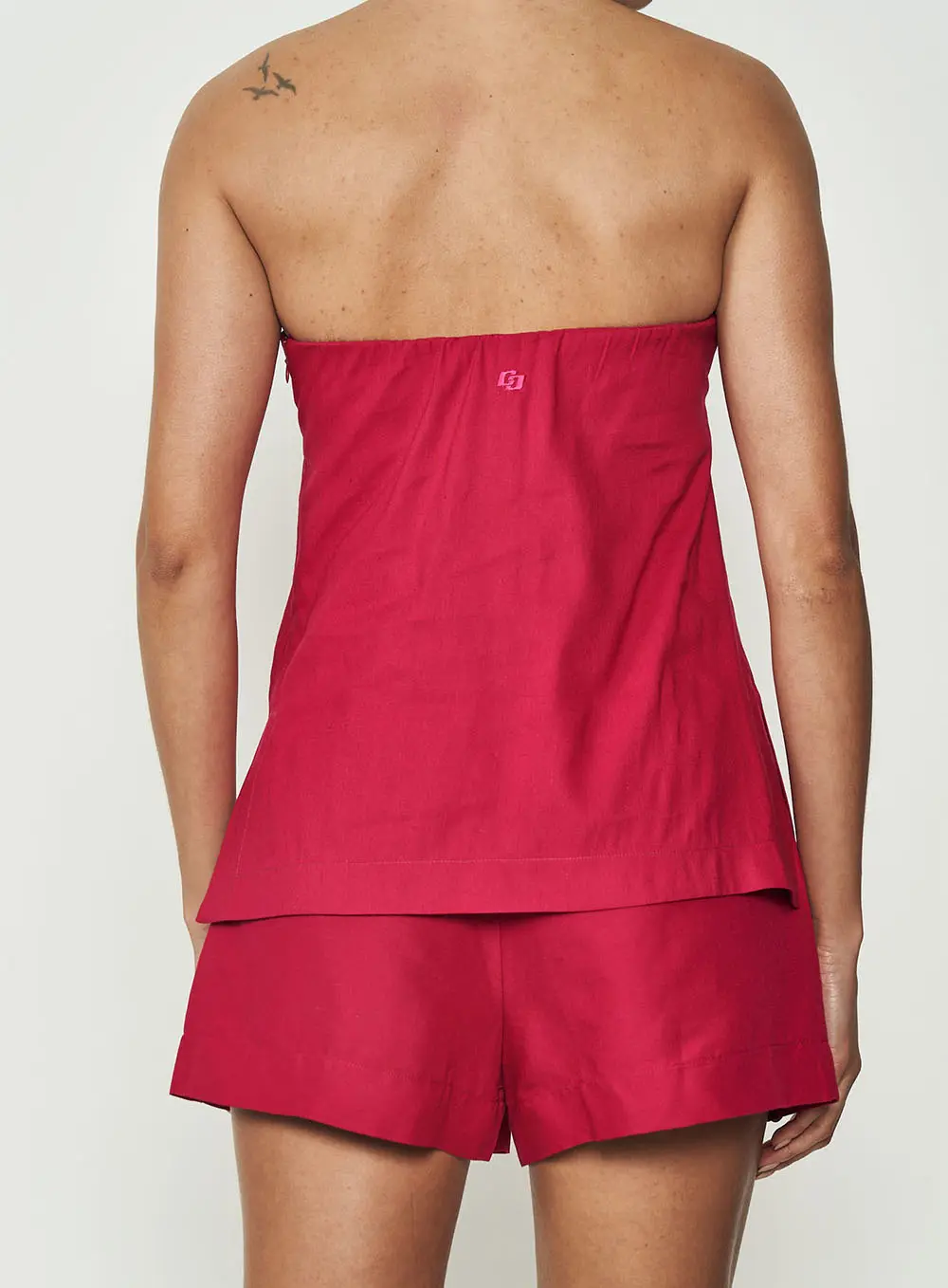Blusa Bandeau Conforto Rosa Timeless