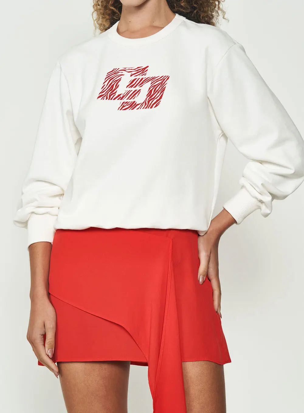 Blusão Feminino Cropped Animal Print Off Shell
