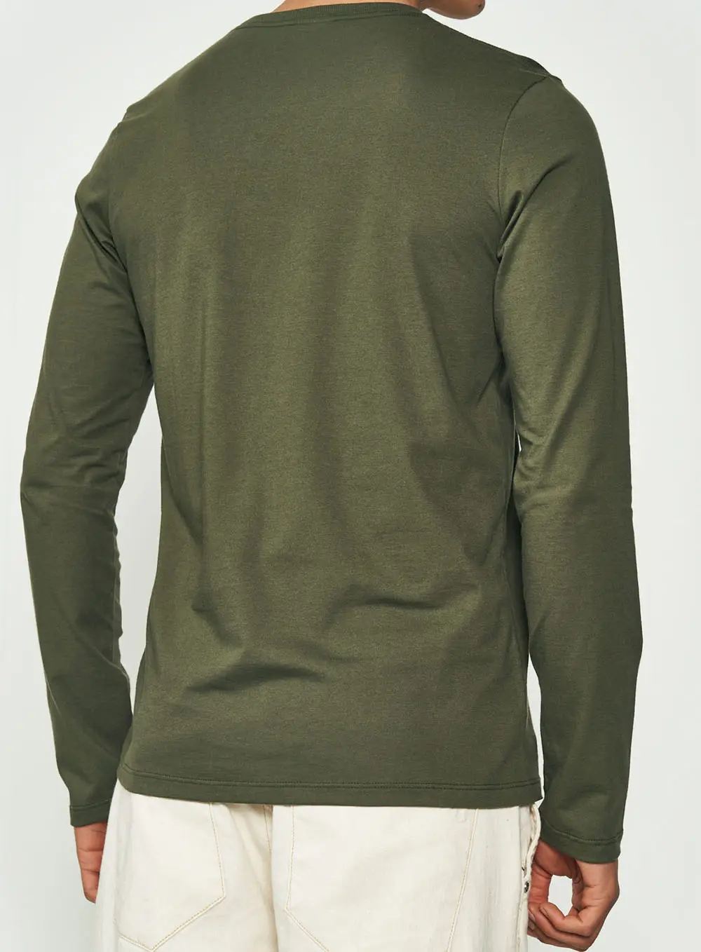 Camiseta Fit Manga Longa Verde Demetri