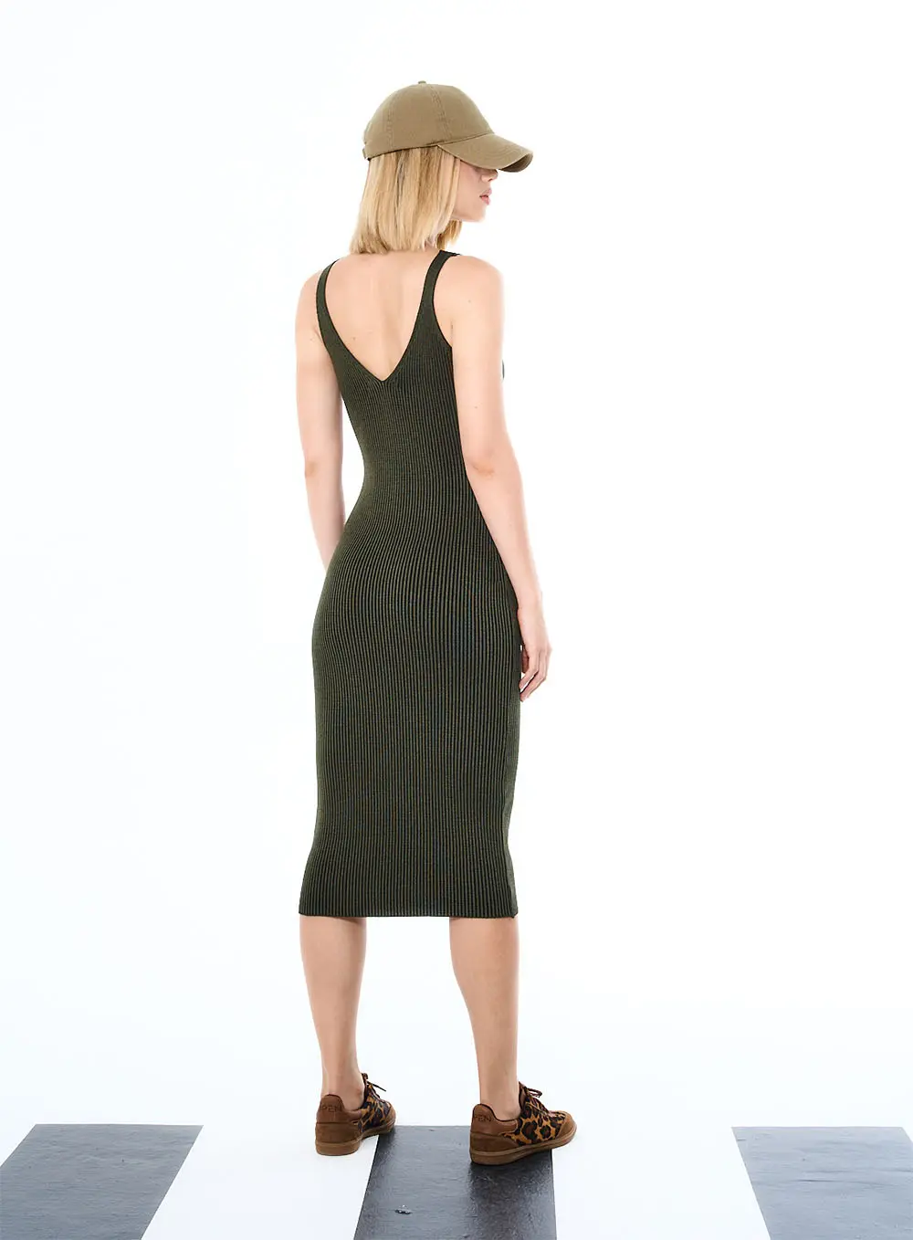 Vestido Tricot Verde 4
