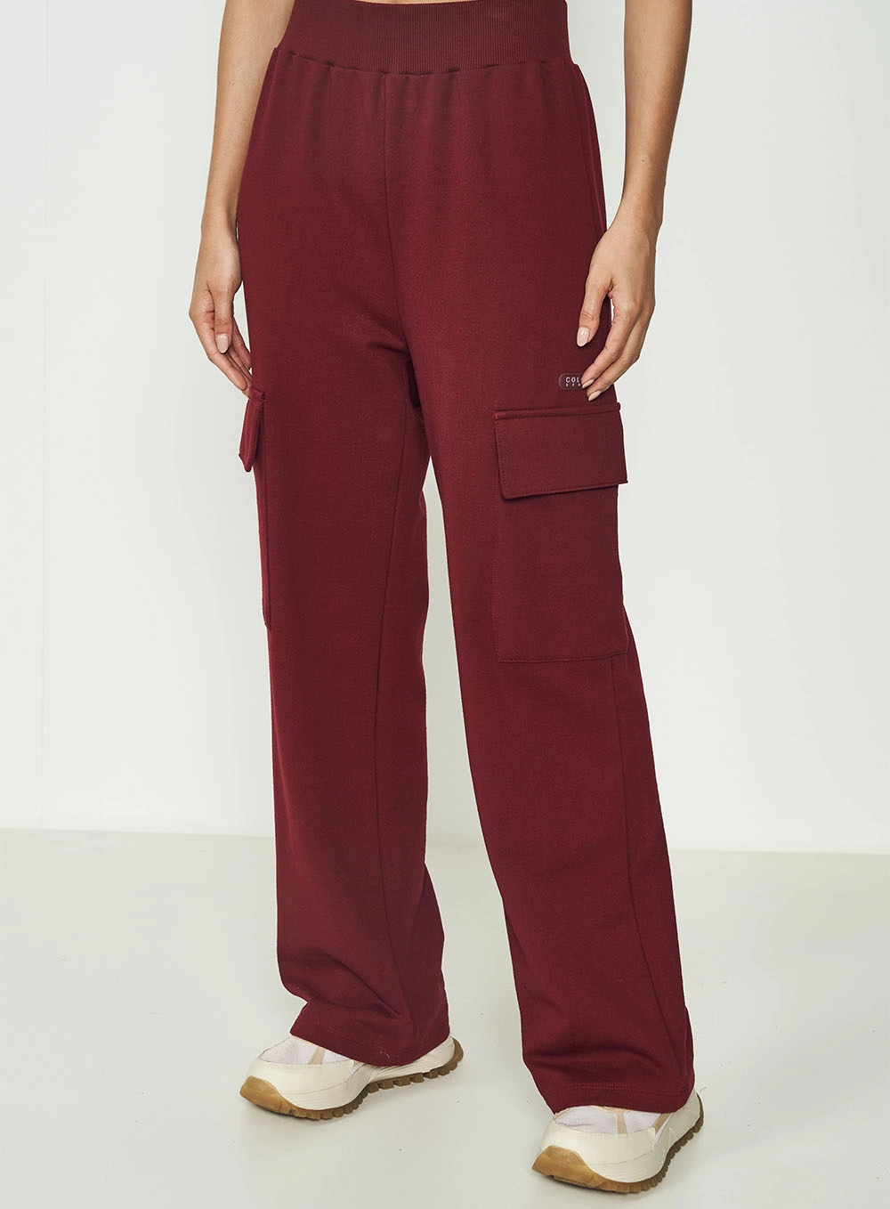 Calça Moletom Marsala Urban Cargo Bordô Bloodstone