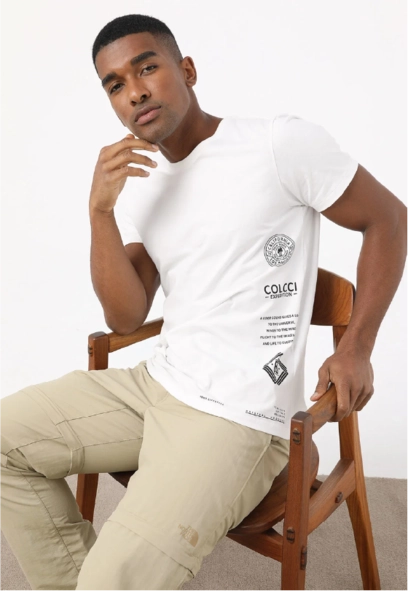 Camiseta Slim Masculina Off Shell