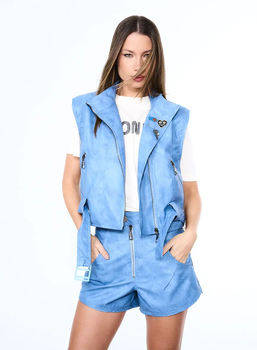 Short Open Azul 1