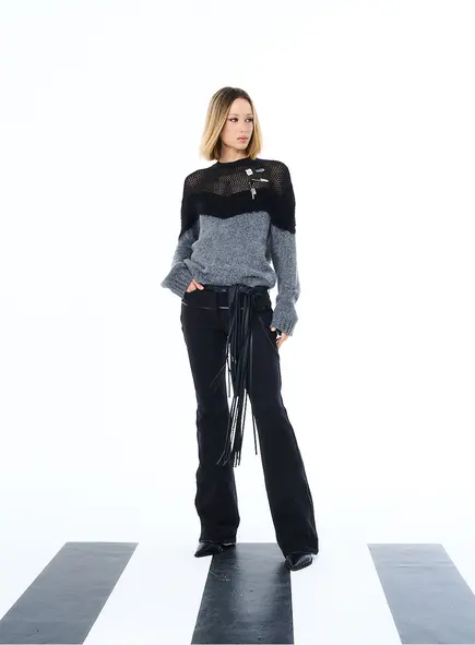 Blusa Tricô Mesclada