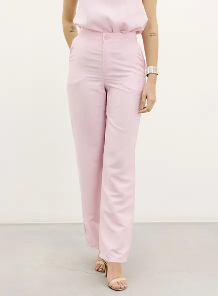 Calça Feminina Reta Linho