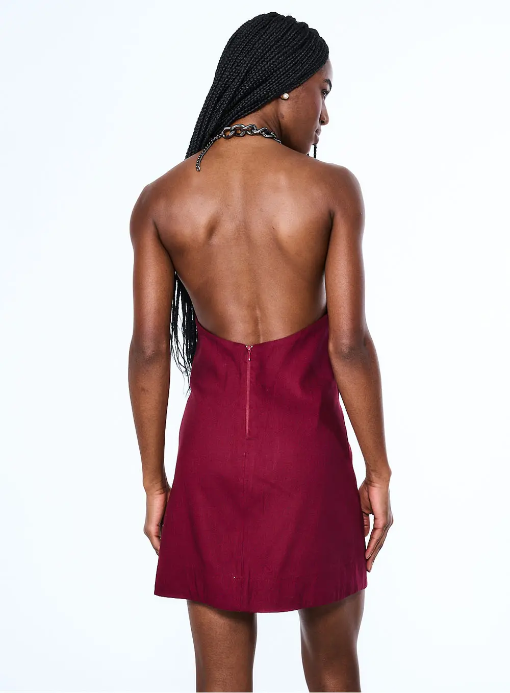 Vestido Linho Bordo 3