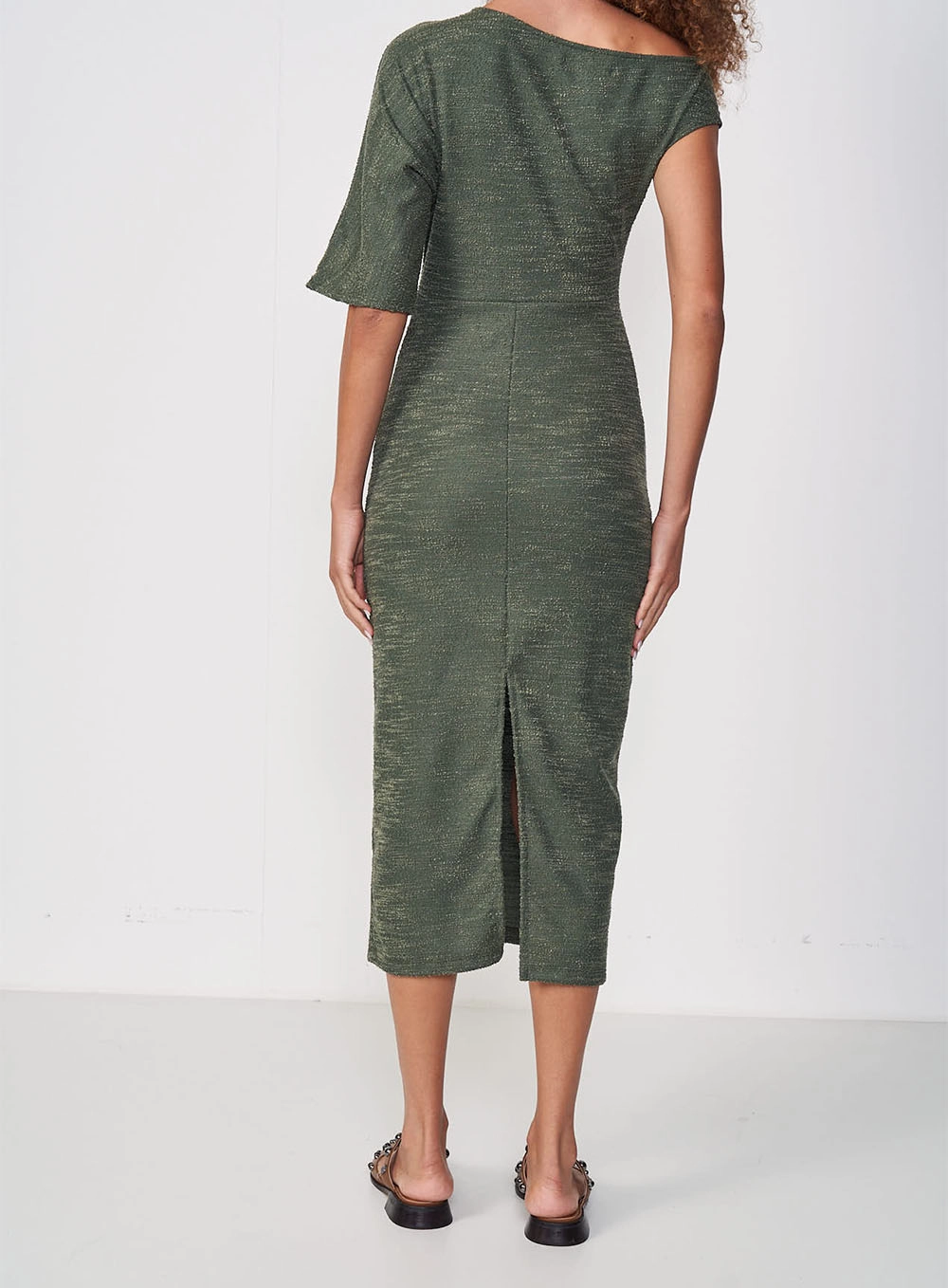 Vestido Tweed Verde
