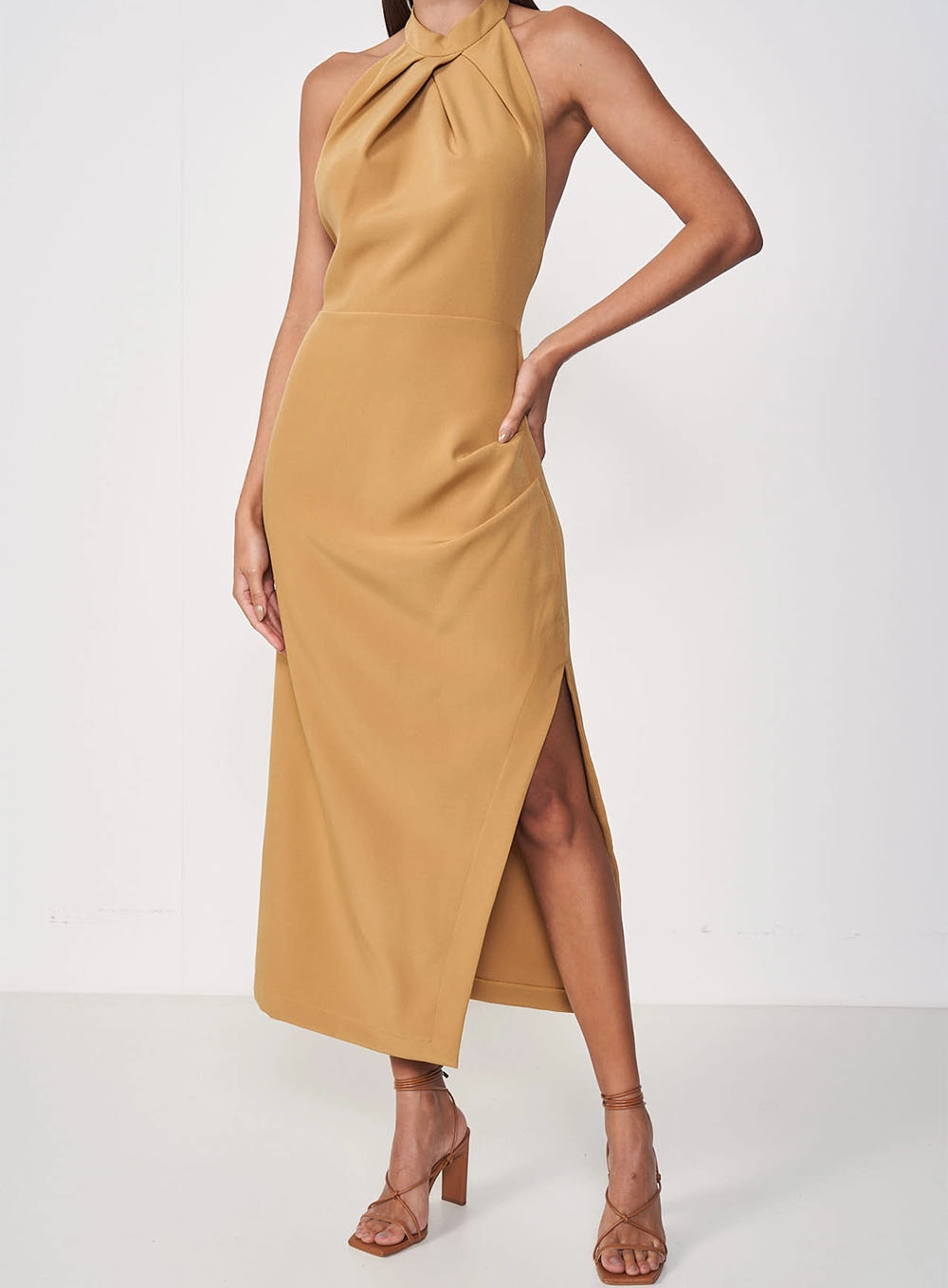 Vestido Colcci Marrom Ebbela