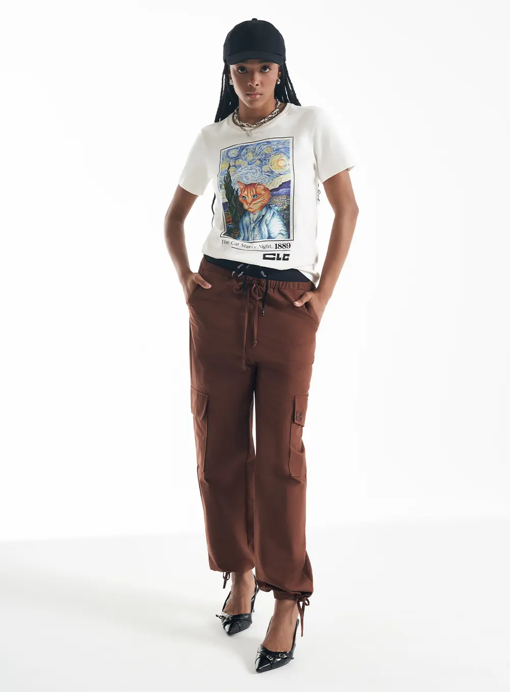 Camiseta Feminina Regular Estampada - Make Art Off Shell 1