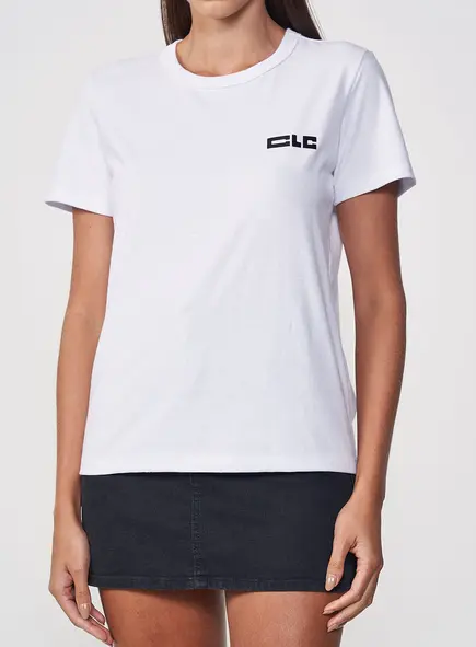 Camiseta Feminina Regular Estampada Com Logo