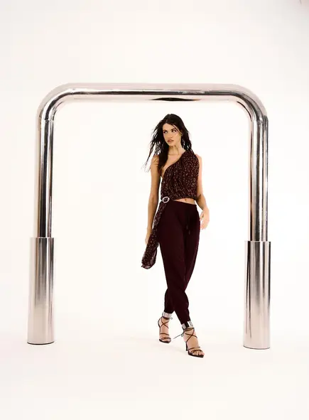 Calça Feminina Jogger Com Amarração