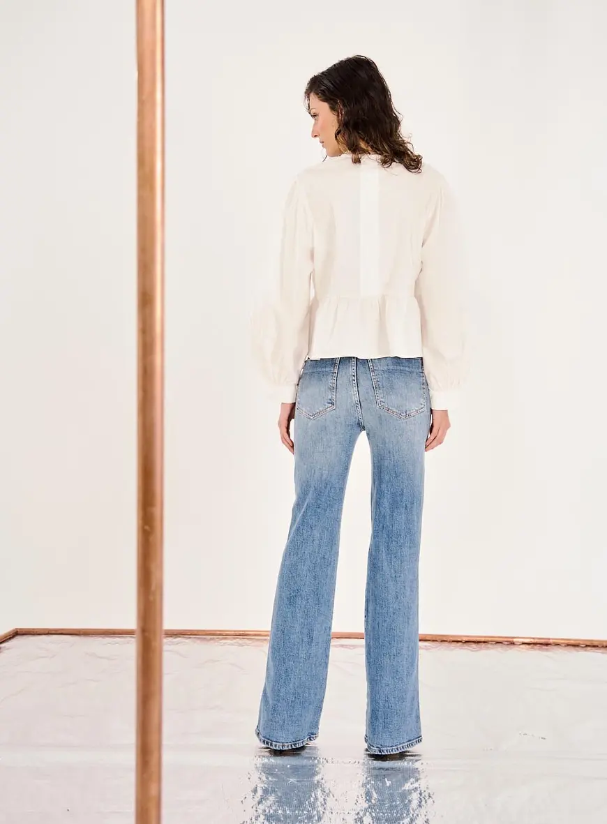 Calça Jeans Feminina Reta Índigo 3