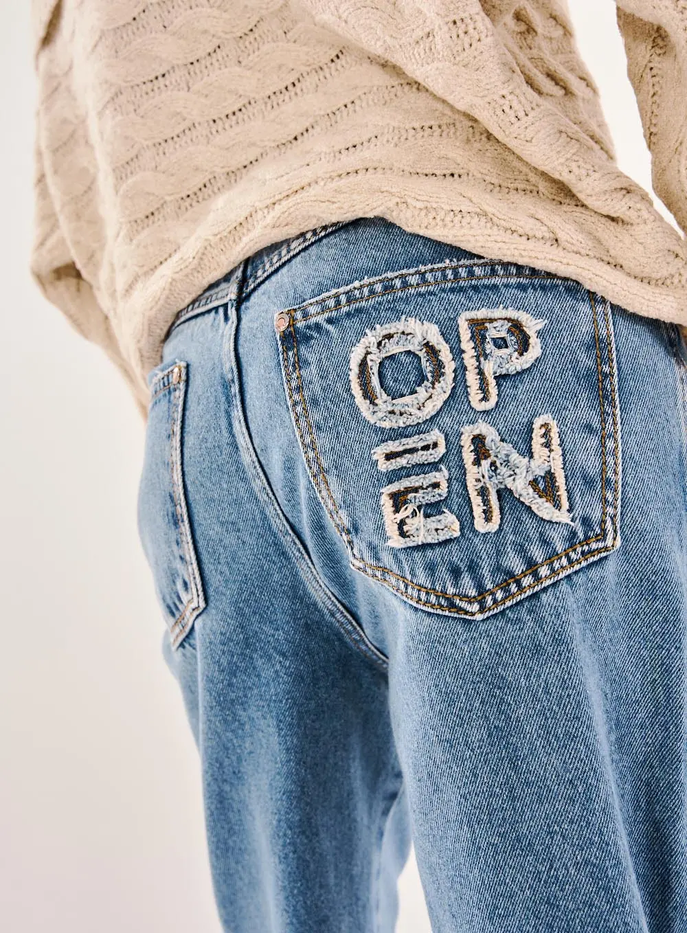 Calça Jeans Feminina Baggy Índigo 2