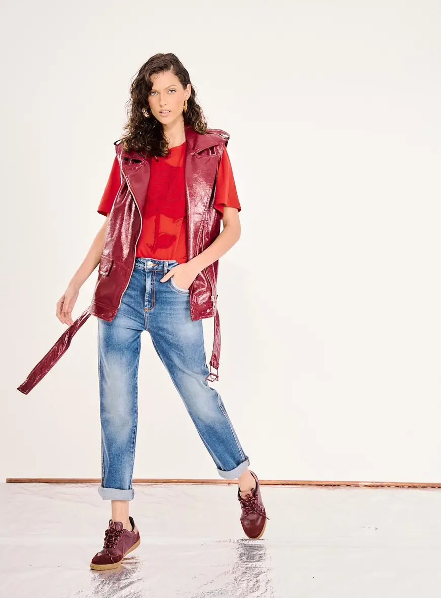 Calça Jeans Feminina Cós Baixo Índigo 1
