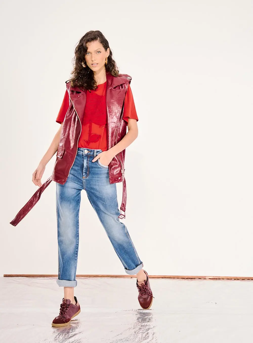 Calça Jeans Feminina Cós Baixo Índigo 1