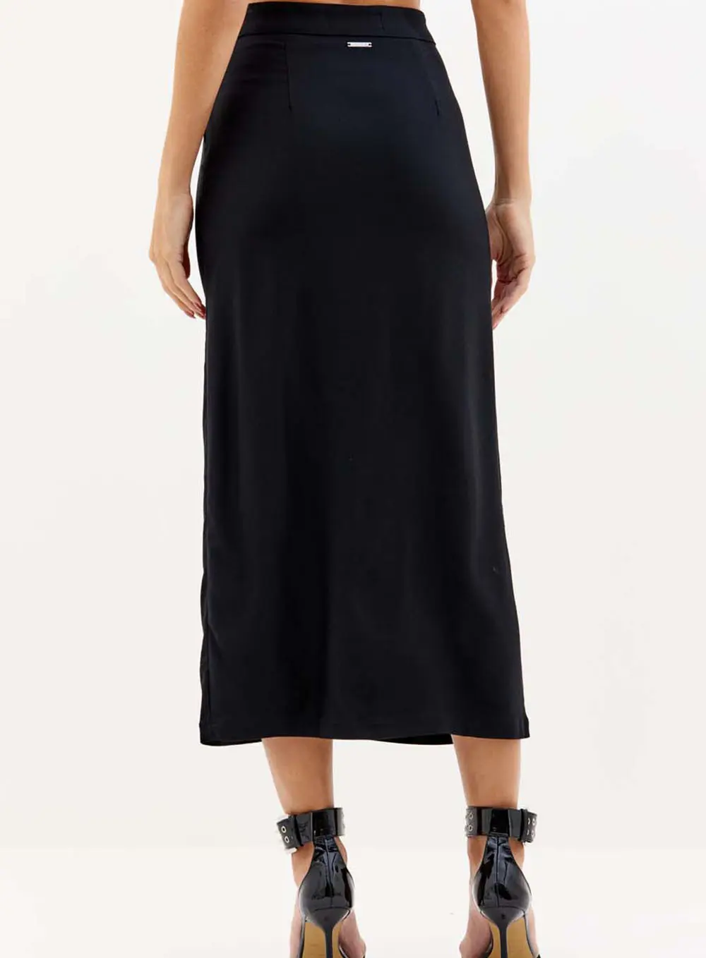 Saia Comfort Midi Assimétrica Preto 2