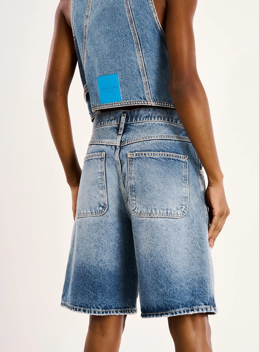 Bermuda Jeans Feminina Comfort Índigo 2
