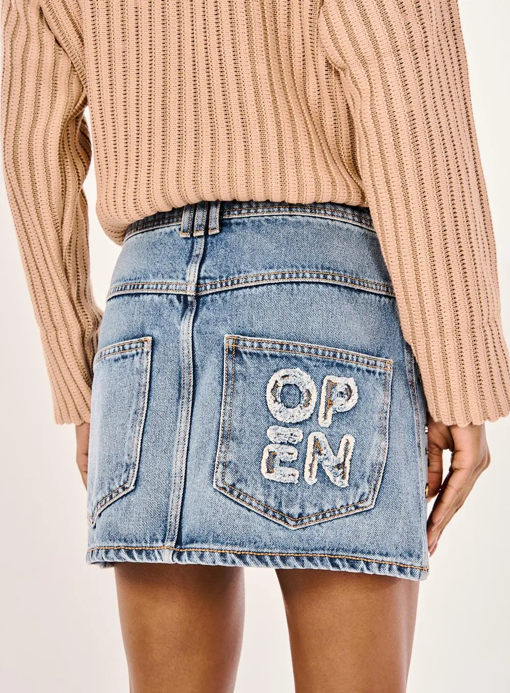 Saia Mini Jeans Índigo 4