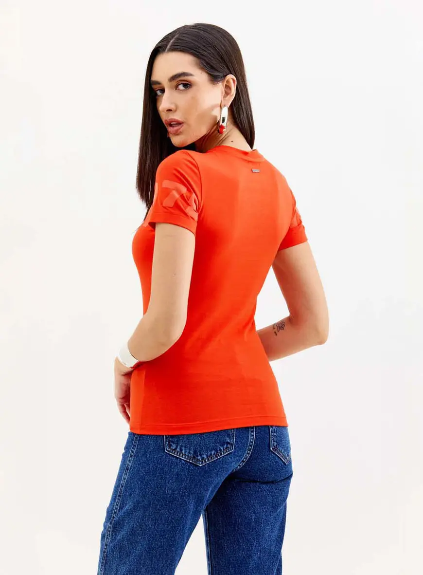 Camiseta Slim Fit Vermelho 4
