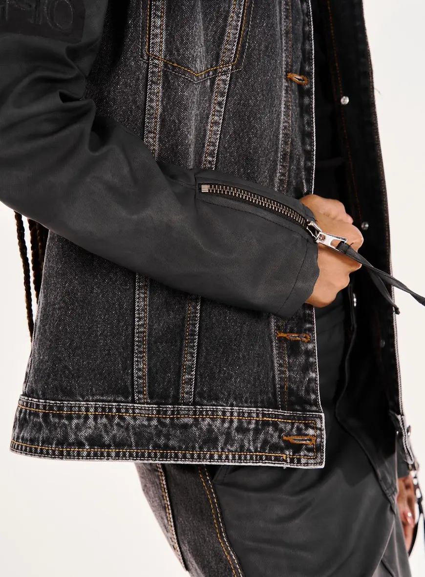 Jaqueta Jeans Indigo Preto 3