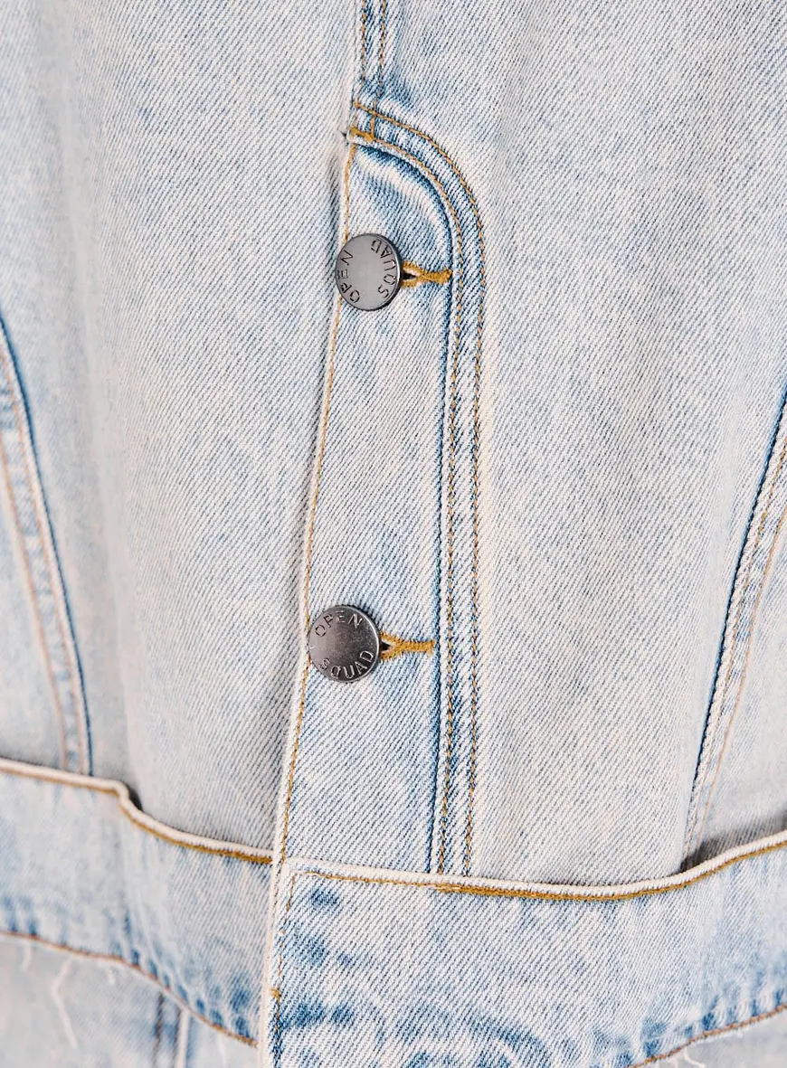 Jaqueta Jeans Feminina Loose Índigo 2