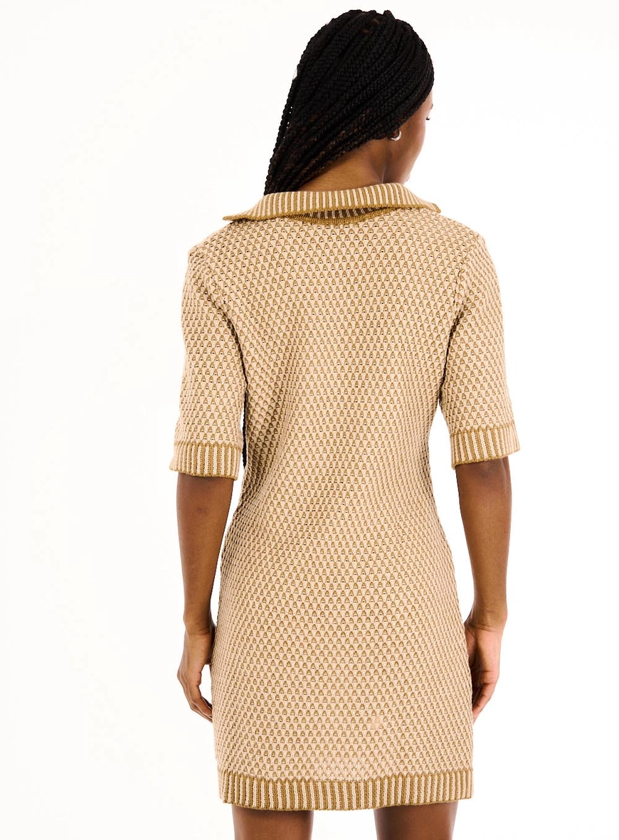 Vestido Tricô Marrom 3