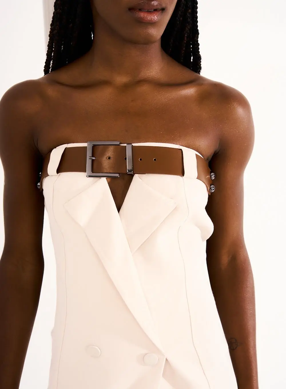 Vestido Open Bege 2