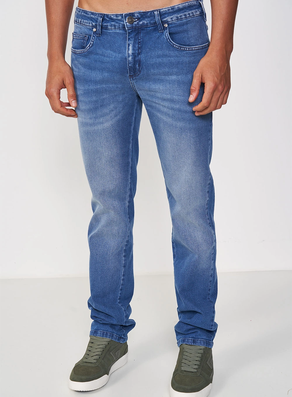 Calça Masculina Jeans Slim - Alex Índigo