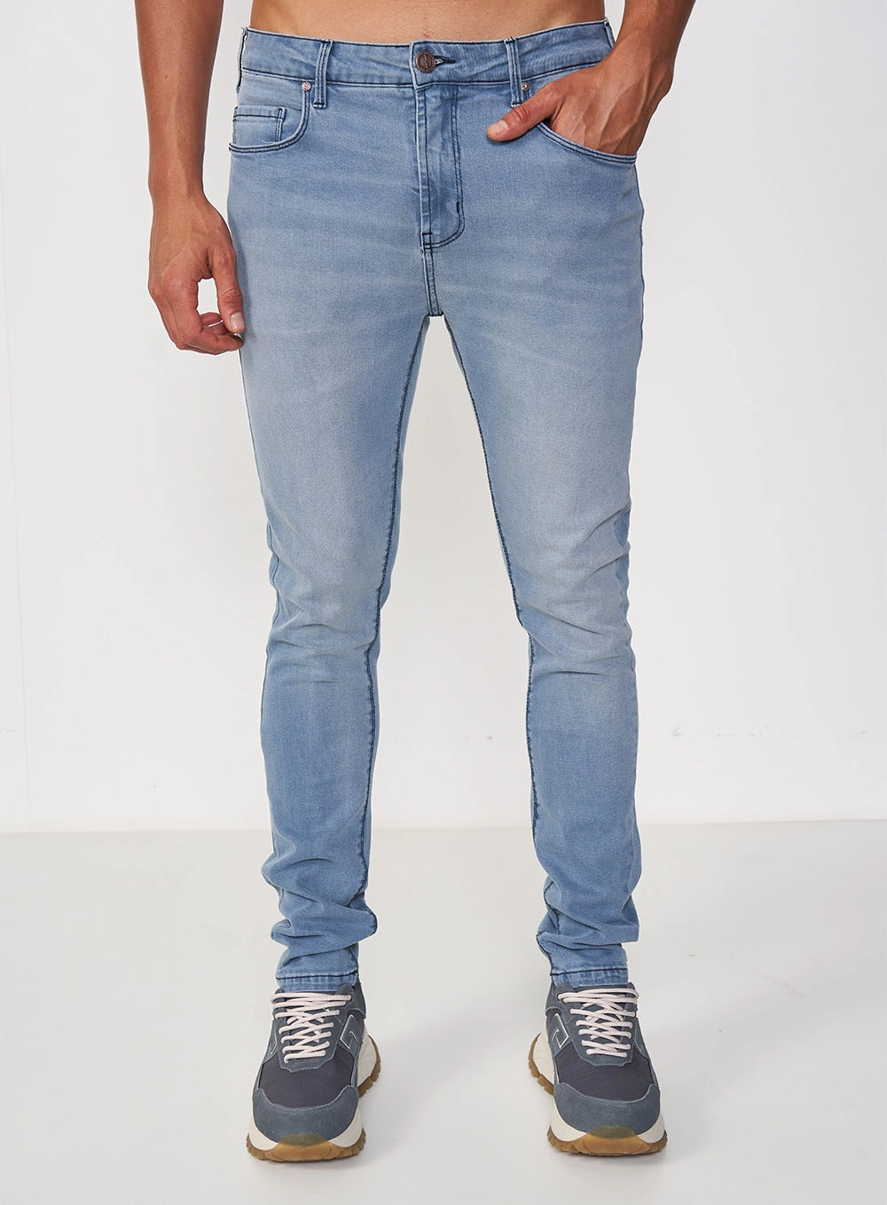 Calça Masculina Jeans Super Skinny Índigo