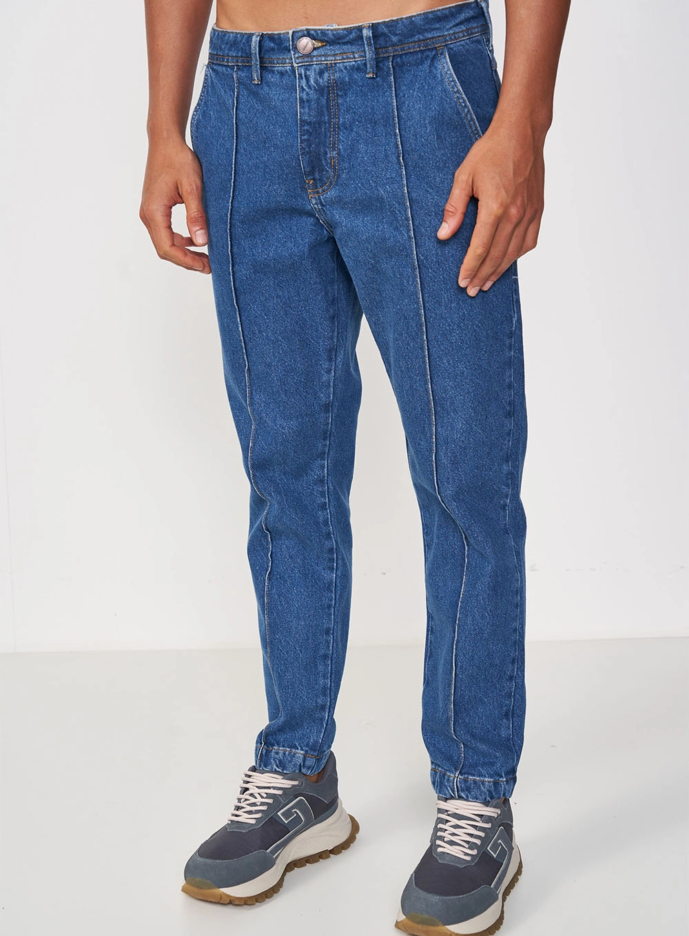 Calça Masculina Jeans Reta - New Chino Índigo