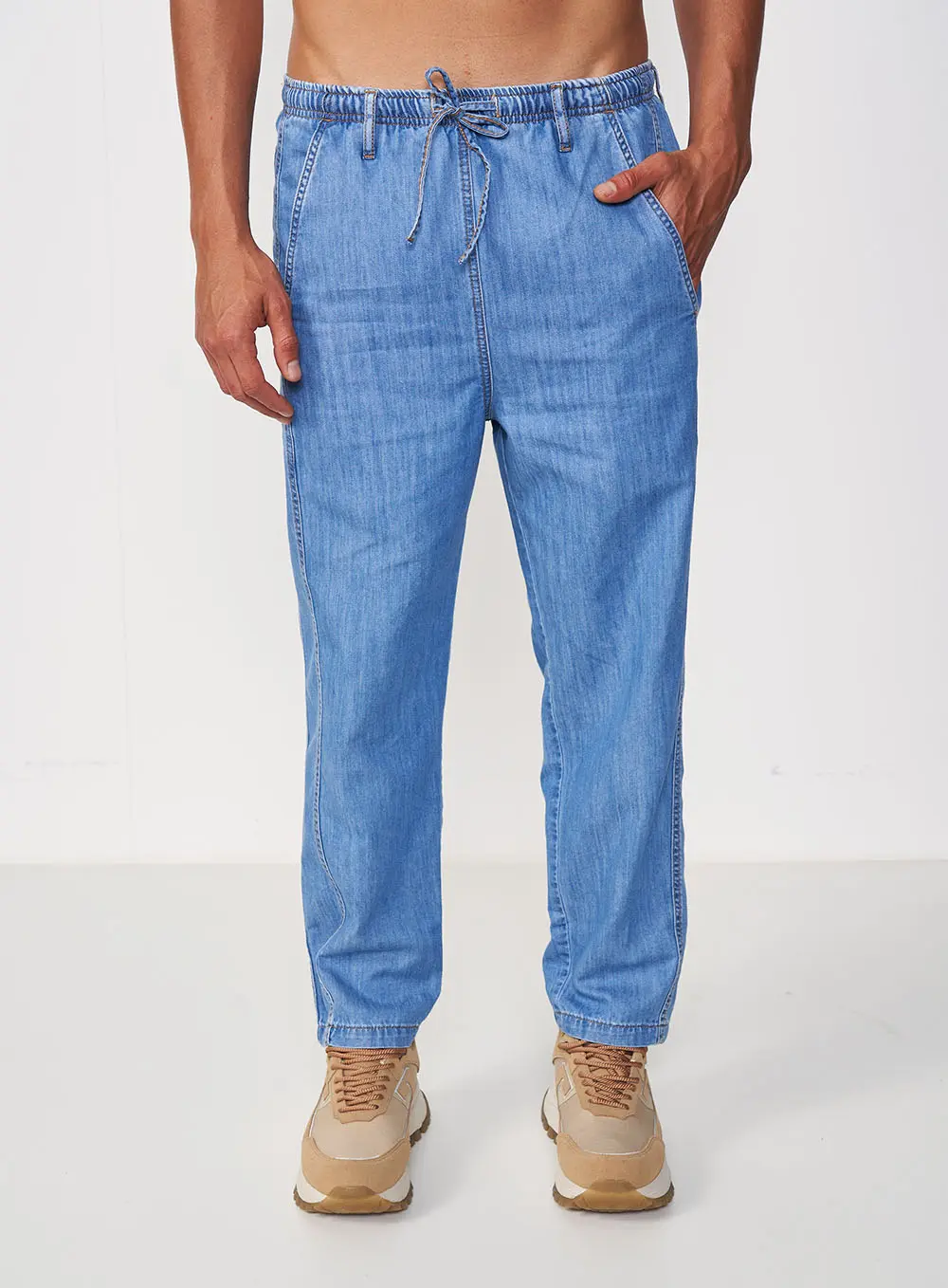 Calça Masculina Jeans Jogger - Relax Índigo