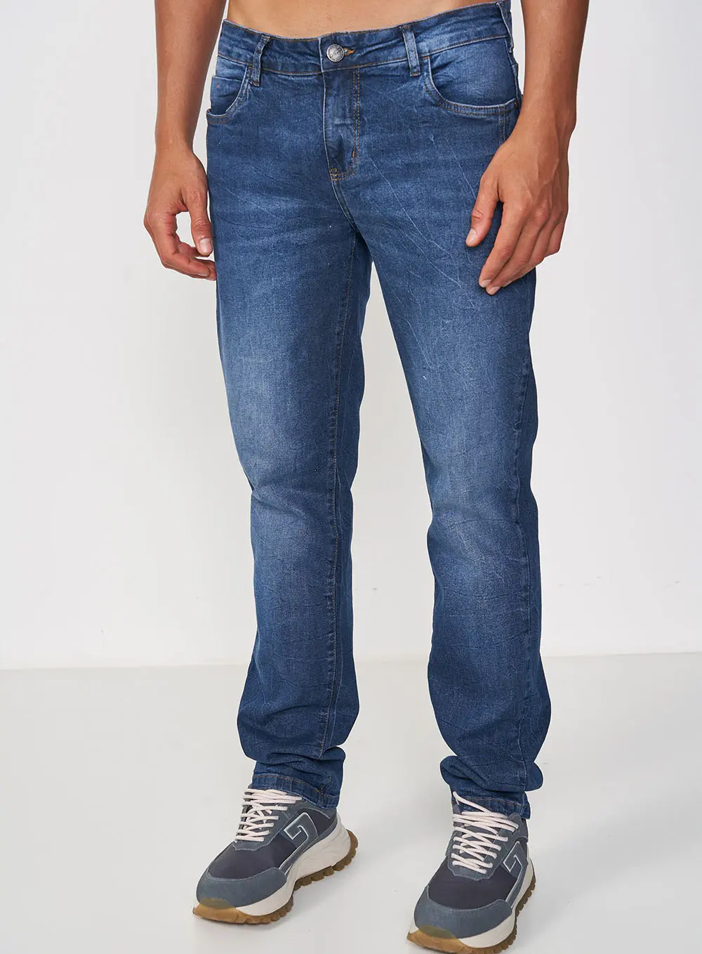Calça Jeans Masculina Reta Alex Índigo