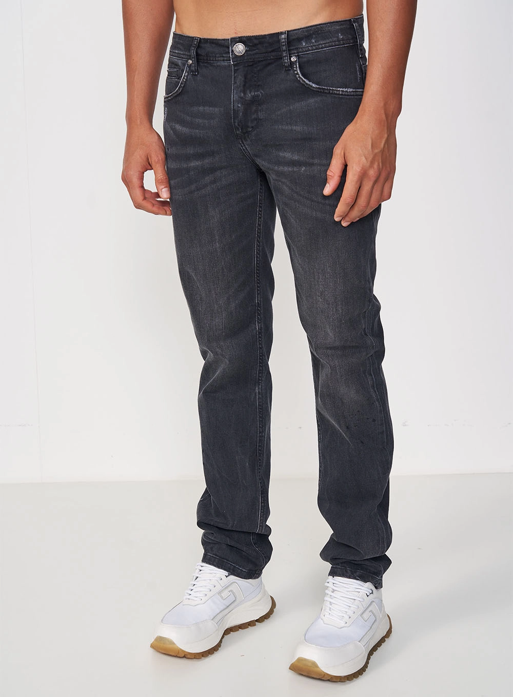 Calça Masculina Jeans Reta - Alex Indigo Preto