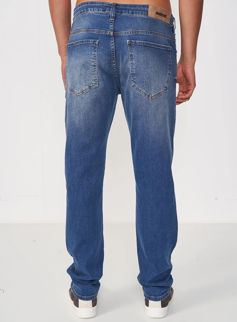 Calça Masculina Jeans Reta Índigo