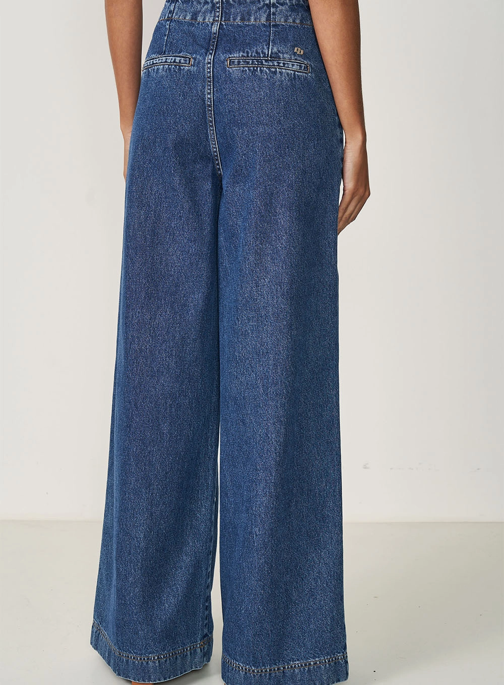 Calça Feminina Jeans Pantalona - Silvia Índigo
