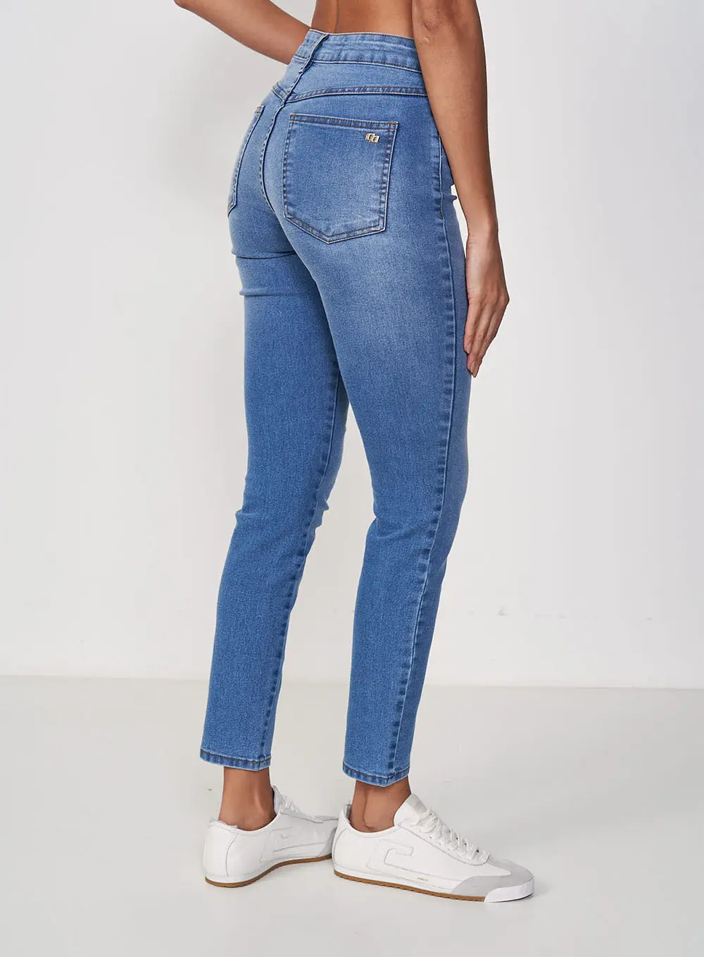 Calça Feminina Jeans Skinny Ajustada Bia Índigo