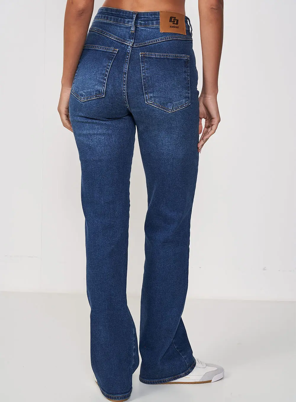 Calça Jeans Feminina Reta - Juliette Índigo