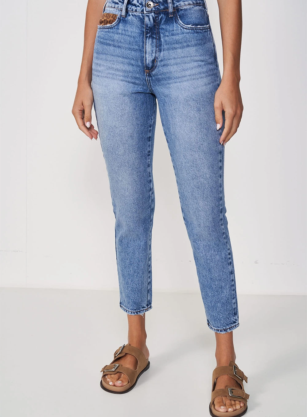 Calça Feminina Jeans Mom - Bruna Índigo