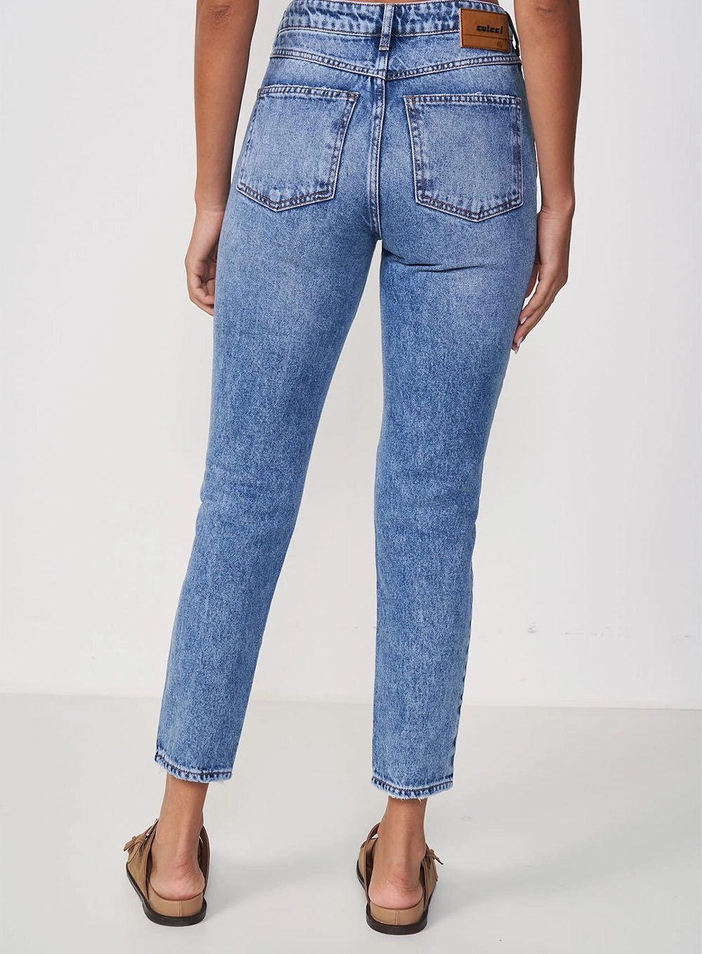 Calça Feminina Jeans Mom - Bruna Índigo