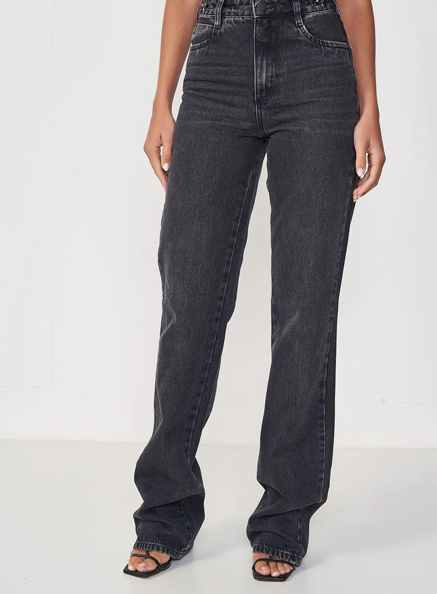 Calça Feminina Jeans Reta - Juliette