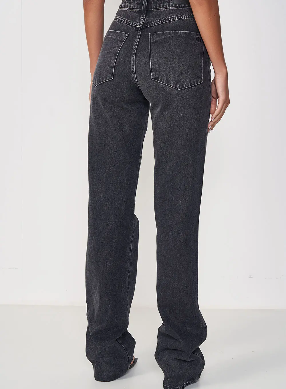 Calça Feminina Jeans Reta - Juliette Indigo Preto
