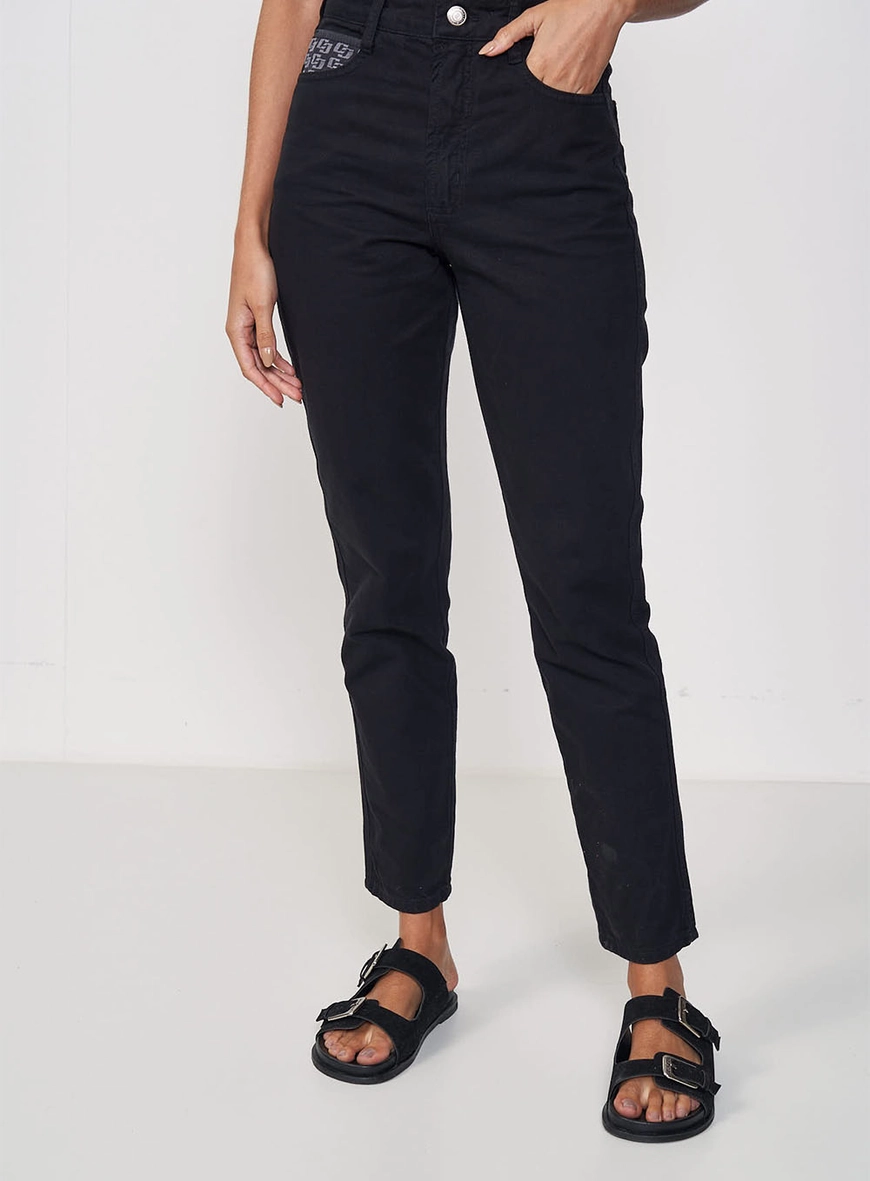 Calça Feminina Sarja Mom - Bruna