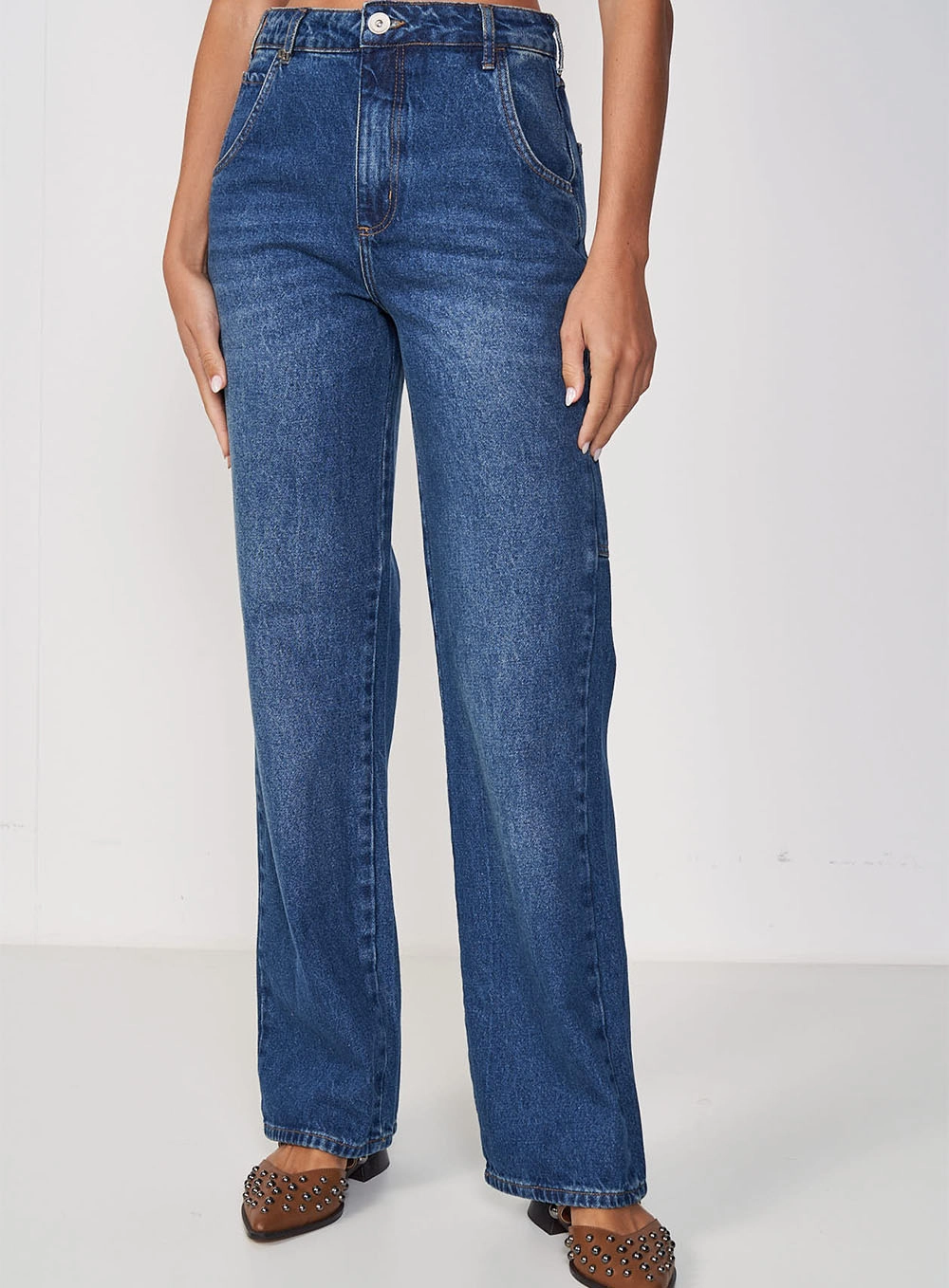 Calça Feminina Jeans Reta - Juliette Índigo