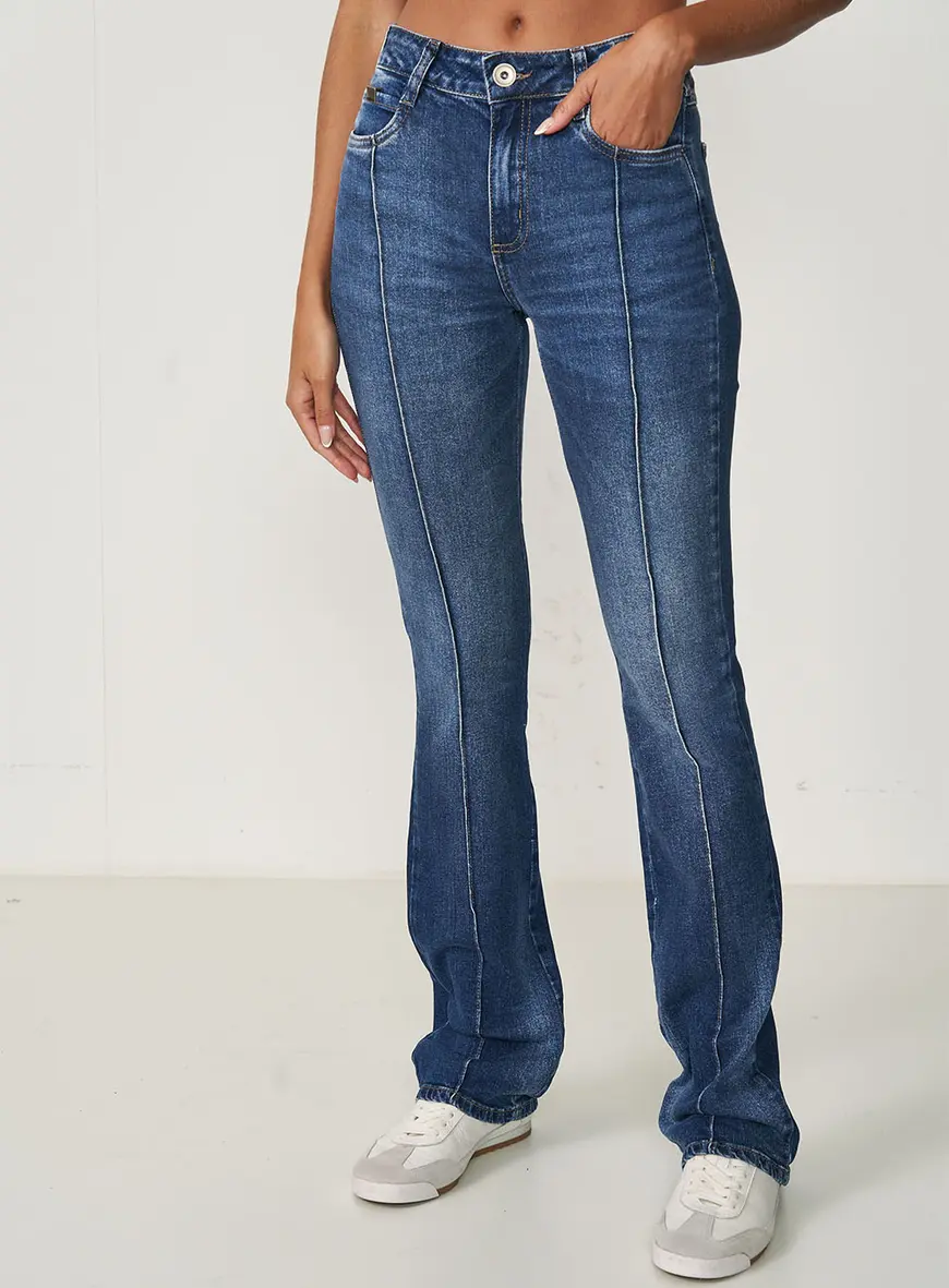 Calça Jeans Feminina Flare Bia