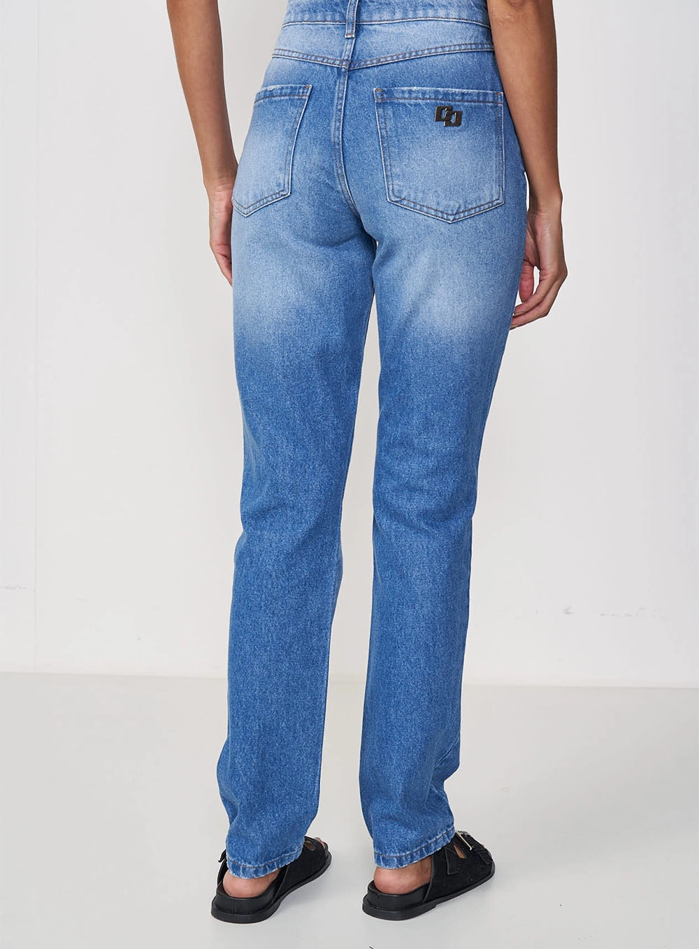 Calça Feminina Jeans Reta - Kendall Índigo