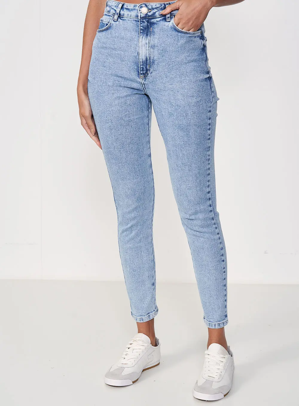 Calça Feminina Jeans Mom - Bruna Índigo