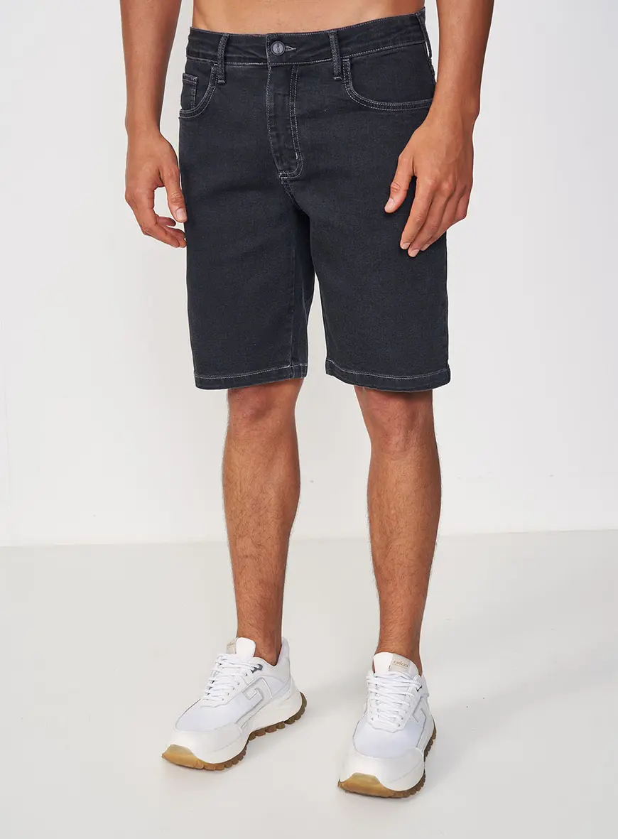 Bermuda Masculina Jeans Reta - Davi
