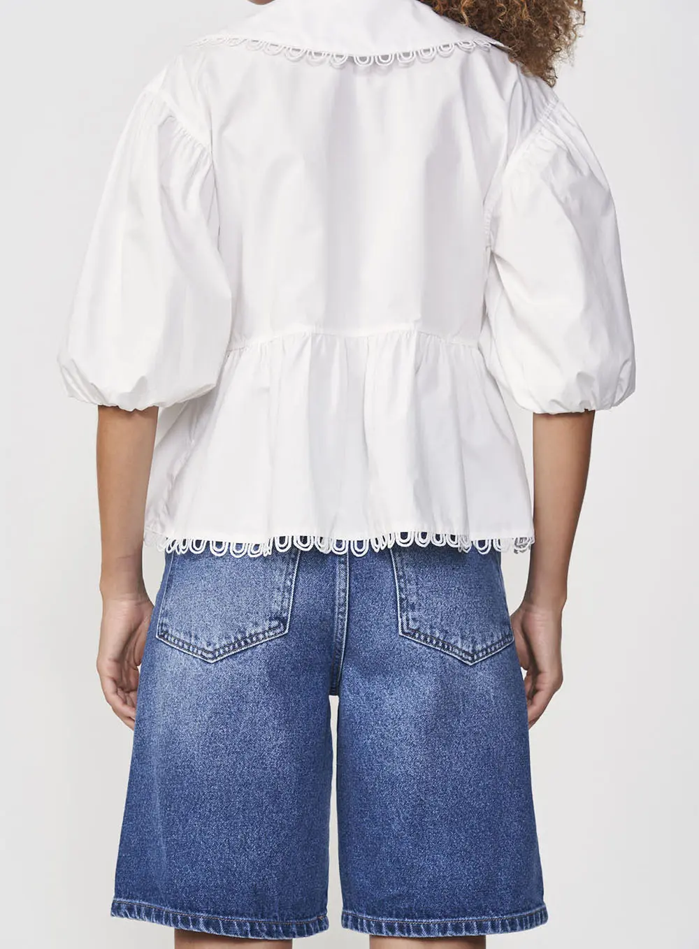 Camisa Com Gola Detalhada Off Shell