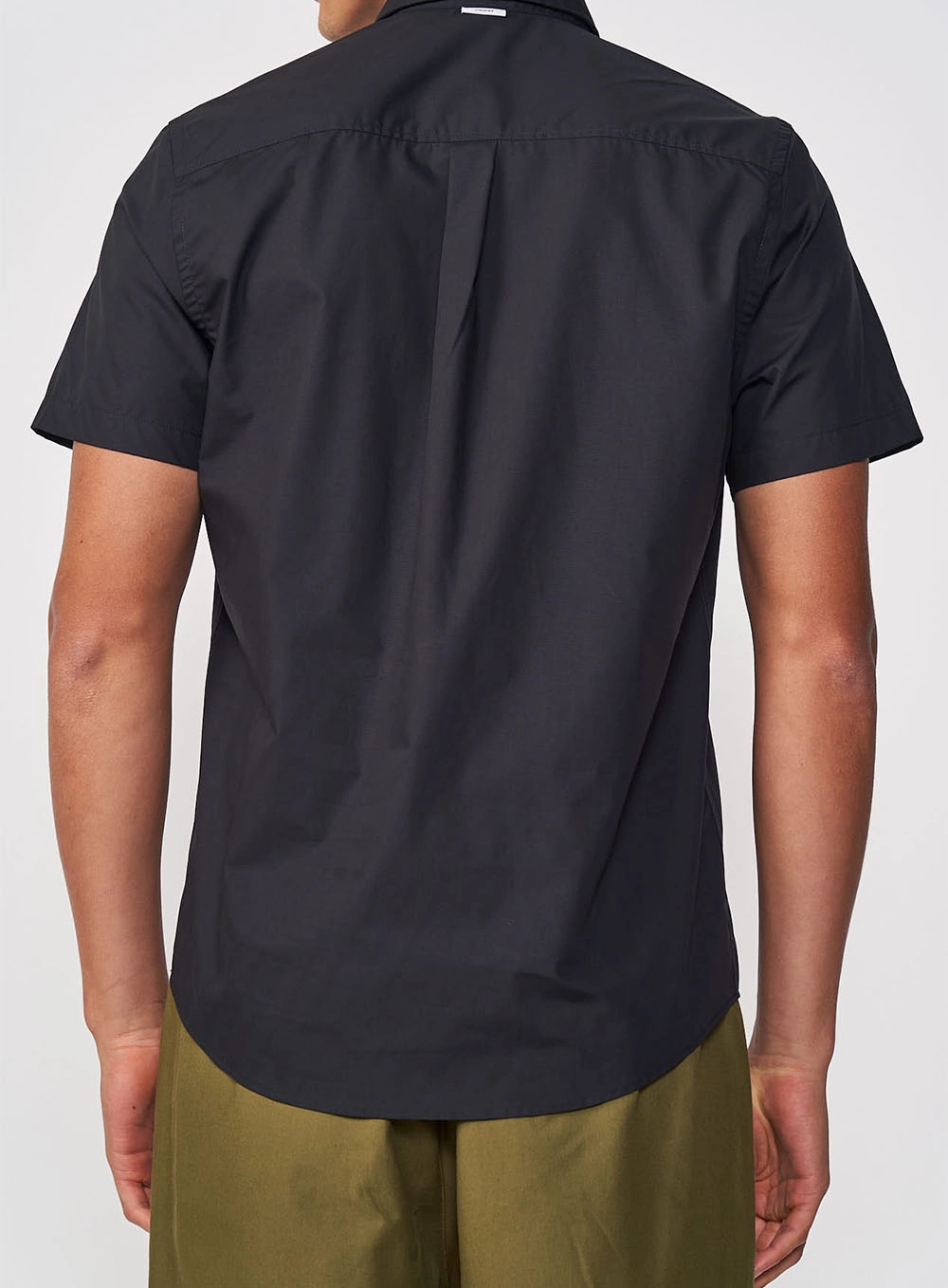 Camisa Masculina  Relax Manga Curta Preto